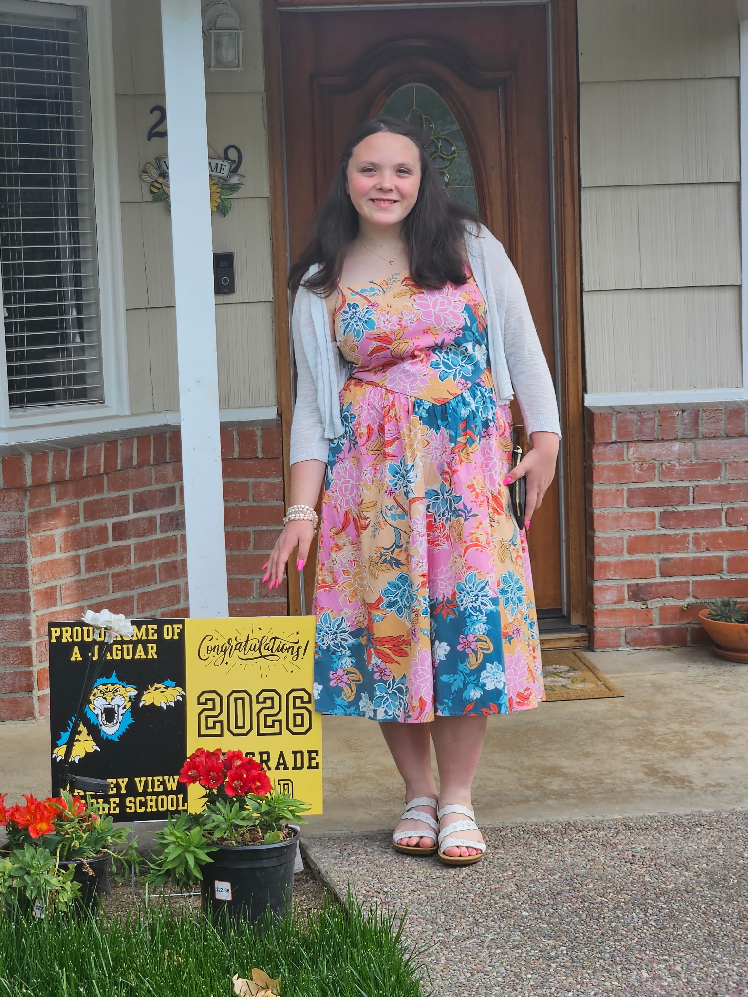 Aisling Incasa celebrating 6th grade milestone
